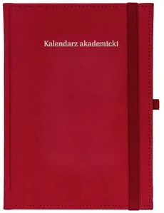 Kalendarz akademicki 2023/2024 A5T Piko z gumka czerwony