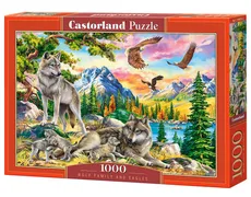Puzzle 1000 Wolf Family and Eagles