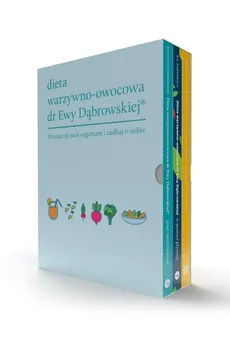 Dieta warzywno-owocowa dr Ewy Dąbrowskiej Komplet 3 książek - Outlet - Paulina Borkowska, Dąbrowska Beata Anna