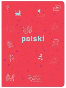 Zeszyt A5 w linie 60 kartek Język polski 10 sztuk mix