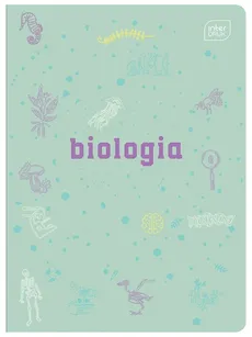 Zeszyt A5 w kratkę 60 kartek Biologia 10 sztuk mix