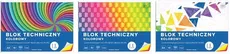 Blok techniczny kolorowy A4 10 kartek 10 sztuk mix