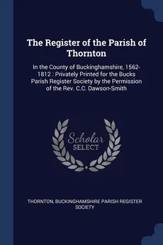 The Register of the Parish of Thornton - Thornton