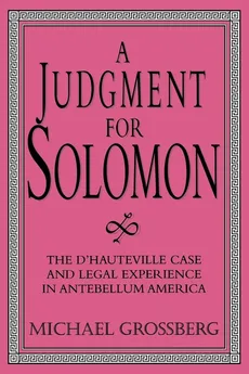 A Judgment for Solomon - Michael Grossberg