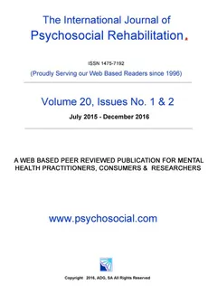 International Journal of Psychosocial Rehabilitation 20th Edition - Southern Development Group