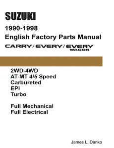 Suzuki Carry & Every 1990-1998 English Factory Parts Catalogue - James L. Danko