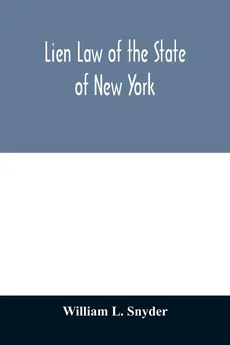 Lien Law of the State of New York - Snyder William L.