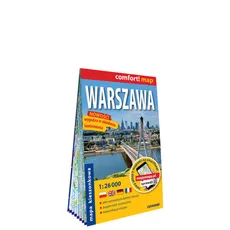 Warszawa kieszonkowy laminowany plan miasta 1:26 000 - Outlet