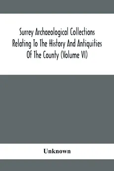 Surrey Archaeological Collections Relating To The History And Antiquities Of The County (Volume Vi) - unknown