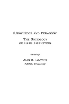 Knowledge and Pedagogy - Alan Sadovnik