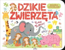 Dzikie zwierzęta Książka edukacyjna z puzzlami - Outlet - Jarek Żukowski