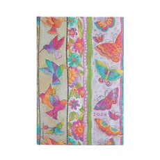 Kalendarz Paperblanks 2024 Hummingbirds & Flutterbyes Mini tygodniowy HOR - Paperblanks