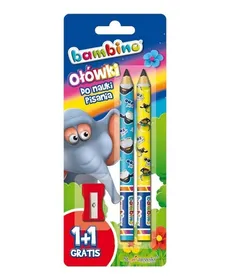Ołówki do nauki pisania Bambino 2 sztuki z temperówką, - Outlet