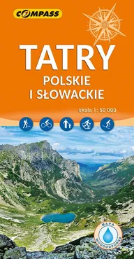 Tatry Polskie i Słowackie mapa laminowana - Praca zbiorowa