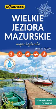 Wielkie Jeziora Mazurskie mapa laminowana - Praca zbiorowa