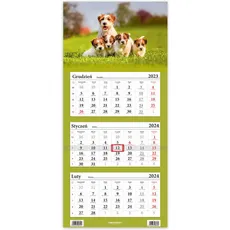 Kalendarz 2024 Trójdzielny Psy
