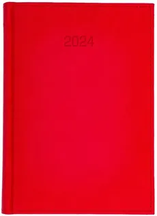 Kalendarz 2024 A4 dzienny Vivella Czerwony - Outlet