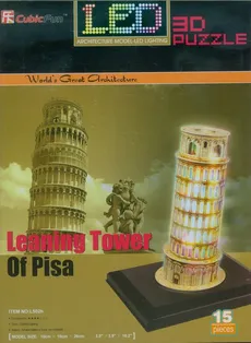 Puzzle 3D Led Krzywa wieża - Outlet