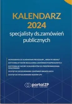 Kalendarz specjalisty ds. zamówień publicznych 2024 - Outlet - Katarzyna Bełdowska