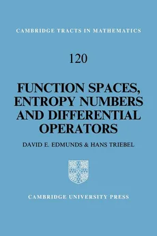 Function Spaces, Entropy Numbers, Differential Operators - D. E. Edmunds