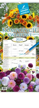 Kalendarz notatnikowy 2024 WN2 Kompozycje kwiatowe - Outlet