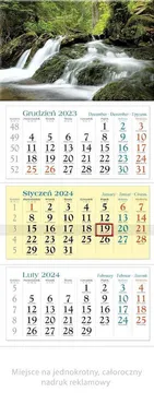 Kalendarz 2024 KT3 Potok trójdzielny