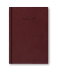 Kalendarz 2024 41D B6 bordowy