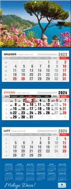 Kalendarz 2024 trójdzielny Zatoka KT-2 v.59