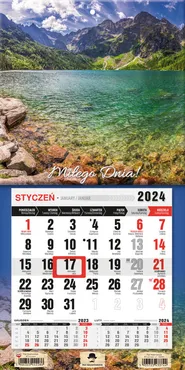 Kalendarz 2024 jednodzielny mini z magnesem tatry KTJ-2 mini v7