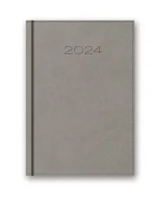 Kalendarz 2024 książkowy 41D B6 szary