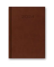 Kalendarz 2024 41D B6 brązowy