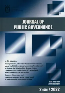 Journal of Public Governance 2 (60) 2022 - Outlet