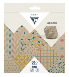 Papier do origami 15x15 cm 60 arkuszy Krafty color
