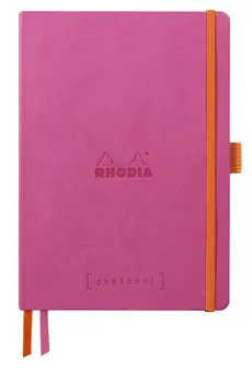 Notes Rhodia Rhodiarama Goalbook fuchsia A5 w kropki Softcover