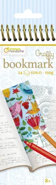 Zakładki do książek Graffy Bookmark - Mandala - Kwiaty