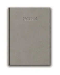 Kalendarz 2024 51D B5 szary książkowy