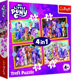 Puzzle 4w1 Kucyki Pony Poznaj kucyki Pony