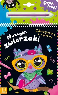 Niezwykłe zwierzaki Zdrapywanka z rysikiem - Outlet - Agata Kaczyńska