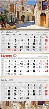 Kalendarz 2024 Trójdzielny Płaski KTT24-6 - Outlet