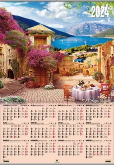 Kalendarz 2024 plakatowy z listwą romantico