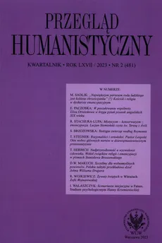 Przegląd Humanistyczny 2023/2