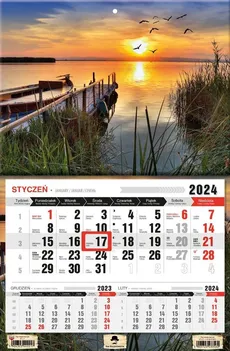 Kalendarz 2024 jednodzielny Mazury