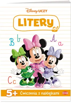 Disney uczy Minnie Ćwiczenia z naklejkami Litery