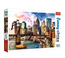Puzzle Funny Cities - Koty w Nowym Jorku 1000