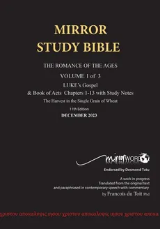 Paperback 11th Edition MIRROR STUDY BIBLE VOL 1 - Updated December 2023 LUKE's Gospel & Acts in progress - TOIT Francois DU