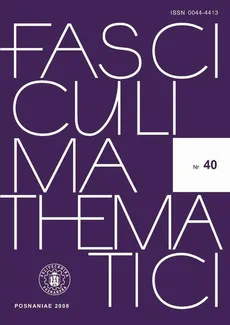 Fasciculi Mathematici, 2008/40 - Praca zbiorowa