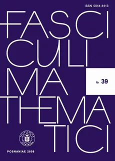 Fasciculi Mathematici 2008/39 - Praca zbiorowa