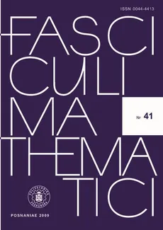 Fasciculi Mathematici, 2009/41 - Praca zbiorowa