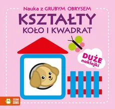 Nauka z grubym obrysem Kształty Koło i kwadrat - Outlet