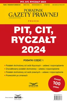 Pit Cit Ryczałt 2024 Podatki Część 1 - Outlet